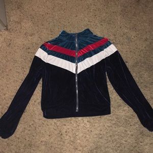 Cropped zip up Fashion Nova hoodie